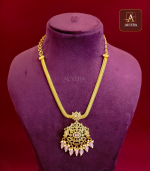 Traditional AD Pendent Necklace With pink beads - Image 2
