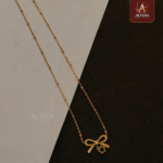 Anti Tarnish Bow Necklace
