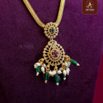 AD Pendent With Green Beads