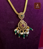 AD Pendent With Green Beads