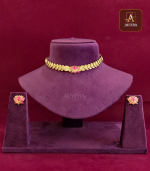 Lakshmi  Coin Lotus Necklace