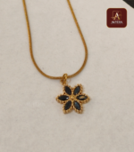 Anti-Tarnish Flower Pendent Necklace - Image 2