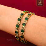 Emerald AD Bangles