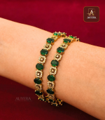 Emerald AD Bangles
