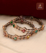 Multi Colour Diamond Replica Bangle - Image 2