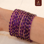 Purple Raindrop Bangles