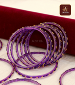 Purple Colour Rain DropGlass Bangles - Image 2