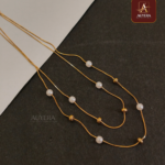 Two Layer White Bead Necklace