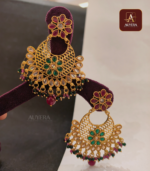 Floral Grace Chandbali Earrings