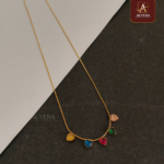 Anti Tarnish Multi Colour Pendent Necklace