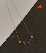 Anti Tarnish Multi Colour Pendent Necklace