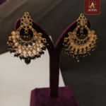 Charm Royal Blue Chandbali Earring