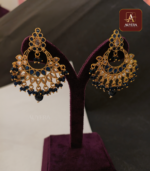 Charm Royal Blue Chandbali Earring