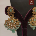 Mint Blossom Chandbali Earrings