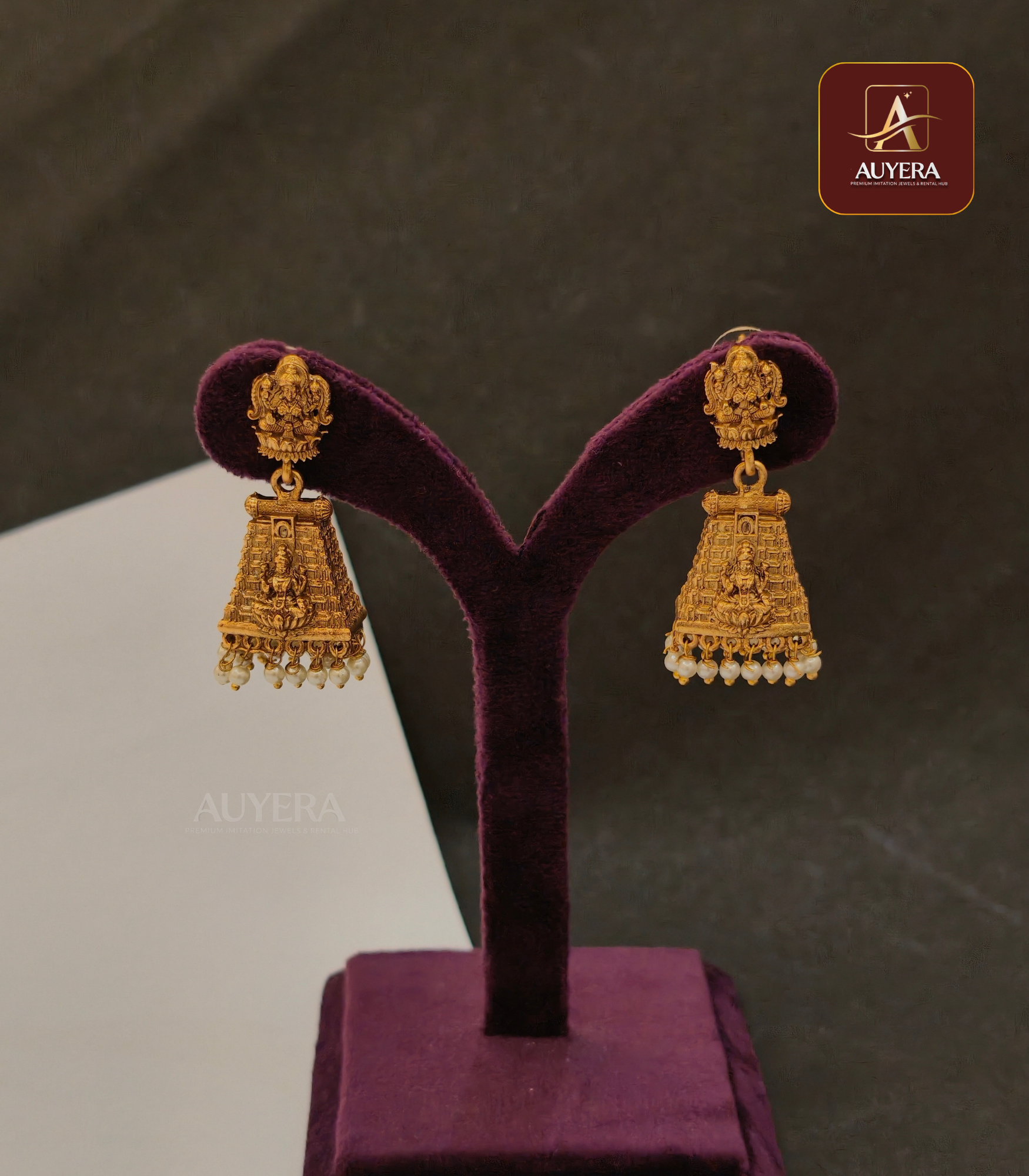 71 Divine Temple Jhumka - Image 1