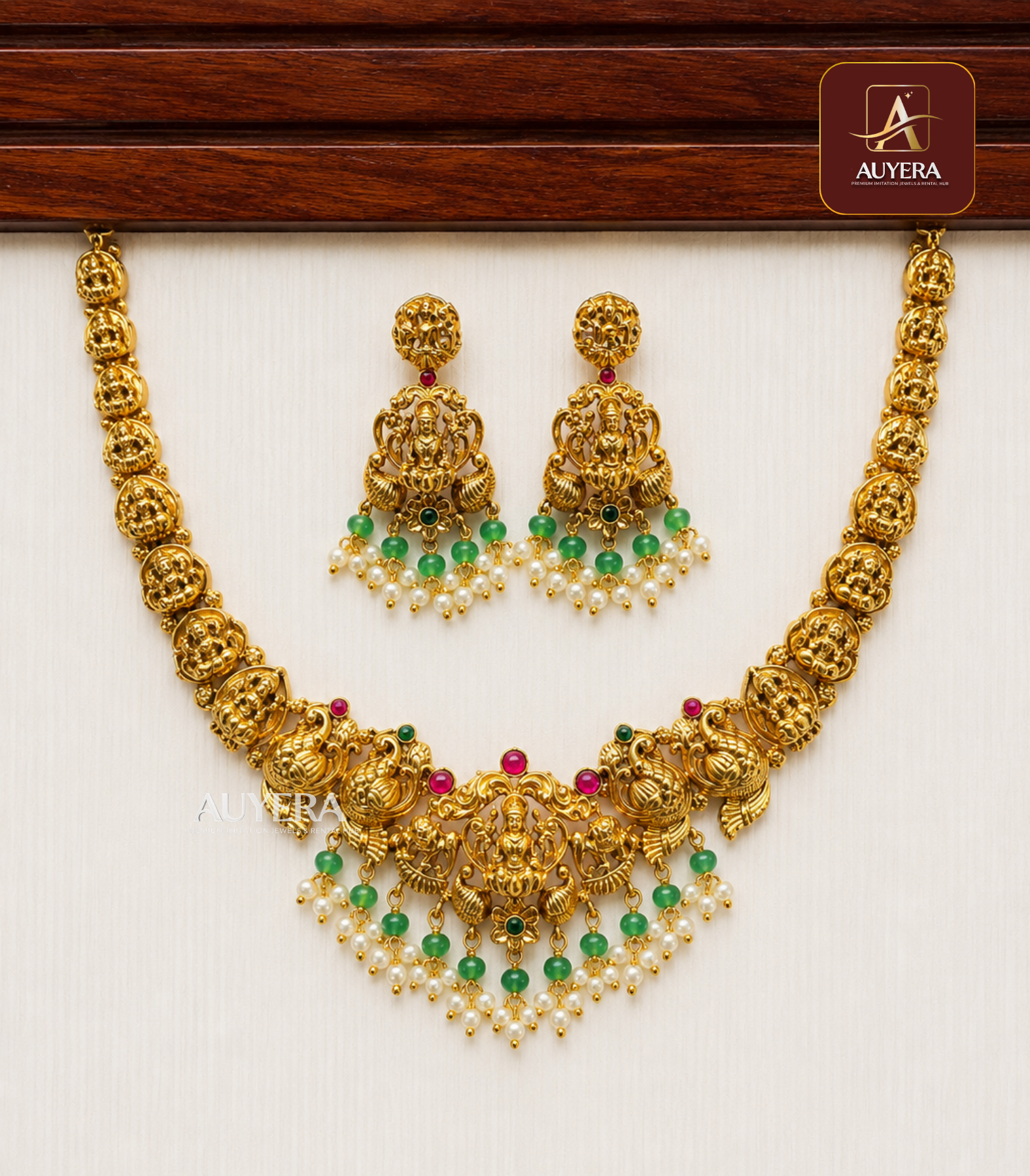 23 (3) Mahalakshmi Vaibhav Necklace - Image 1