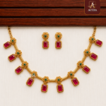 Royal Ruby Antique Necklace Set