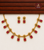 Royal Ruby Antique Necklace Set