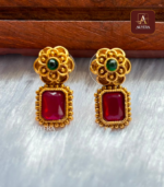 Royal Ruby Antique Necklace Set - Image 2