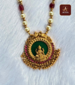 Pearl Beaded Palakka Lakshmi Haram - Image 2