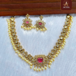 AD Necklace With Ruby Stone