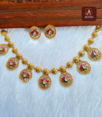 Antique Lotus Choker