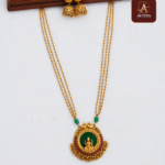 Gold Beaded Palakka Lakshmi Haram