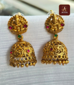Gold Beaded Palakka Lakshmi Haram - Image 2