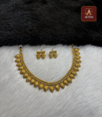 Antique Temple Mango Leaf Choker - Image 2