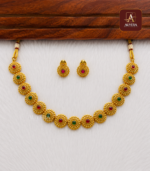 Floral Chakra Antique Necklace