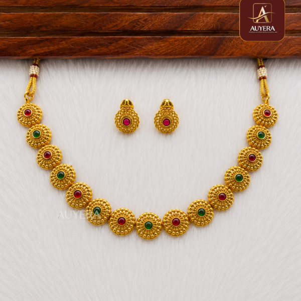 Floral Chakra Antique Necklace