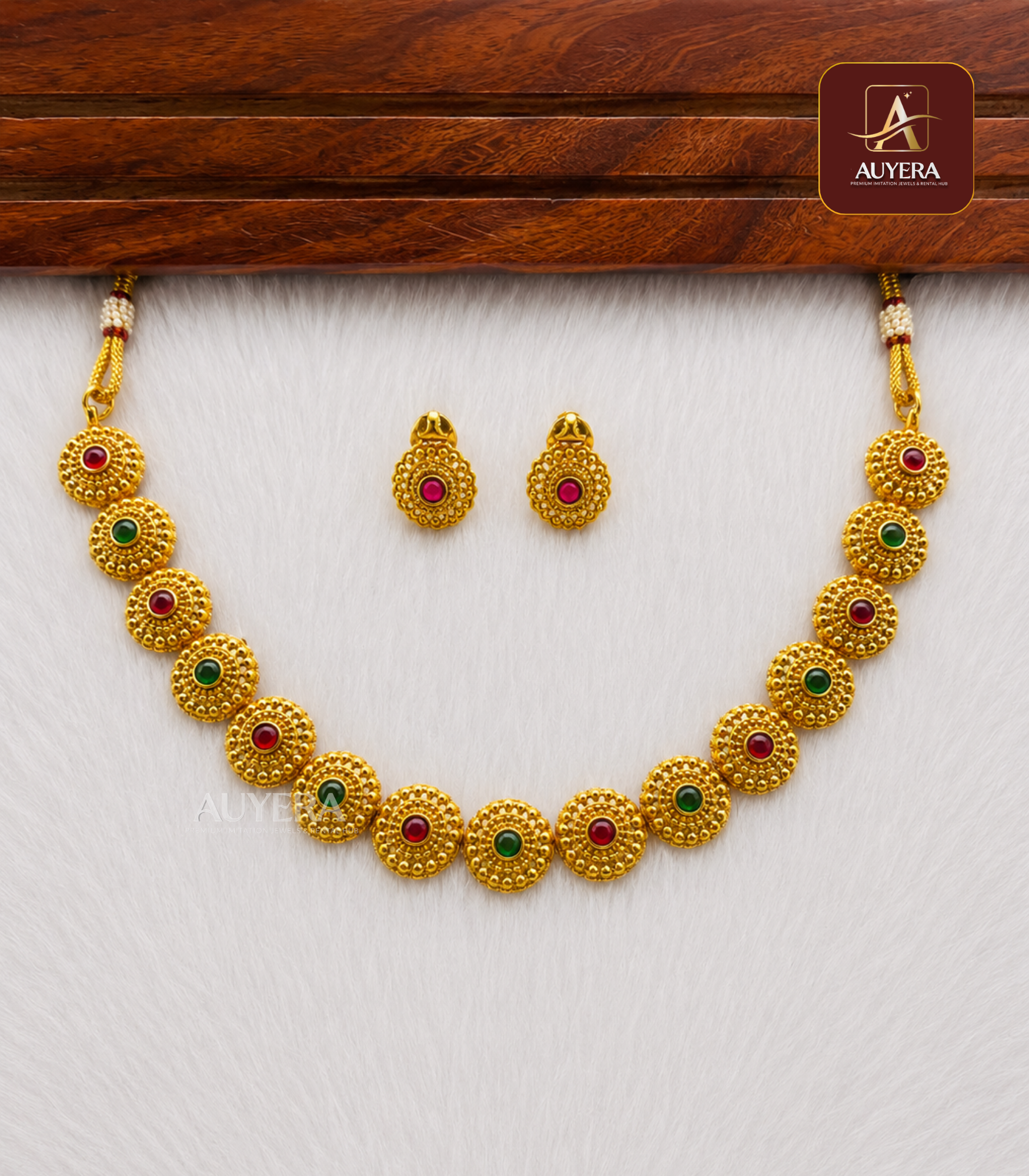 51 Floral Chakra Antique Necklace - Image 1