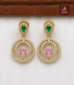 AD Necklace With Ruby And Emerald Stone - Image 2