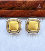 Square Pendent Necklace With Earring - Image 2
