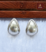 Silver Tear Drop Necklace And Earrings - Image 2