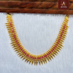 Pichi Muttu Necklace With Ruby Stone