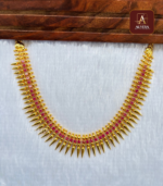 Pichi Muttu Necklace With Ruby Stone