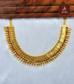 Lakshmi Necklace With Ruby Stone