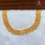 AD Necklace With Ruby And White Stone