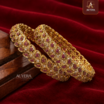 Ruby Stone AD Bangles